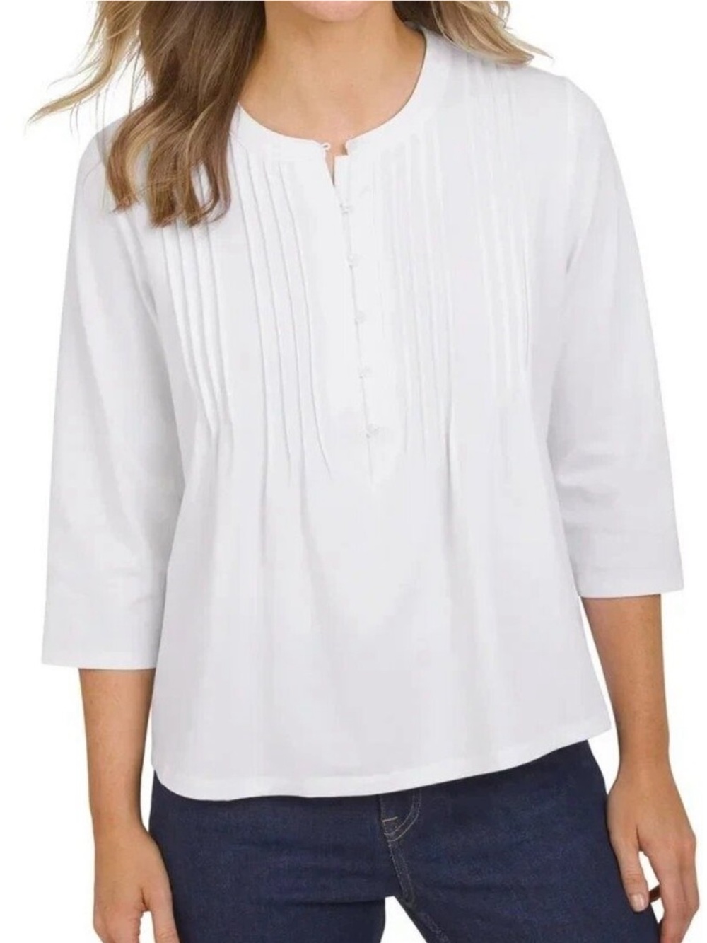 Land’s End Button-Front Women's Top